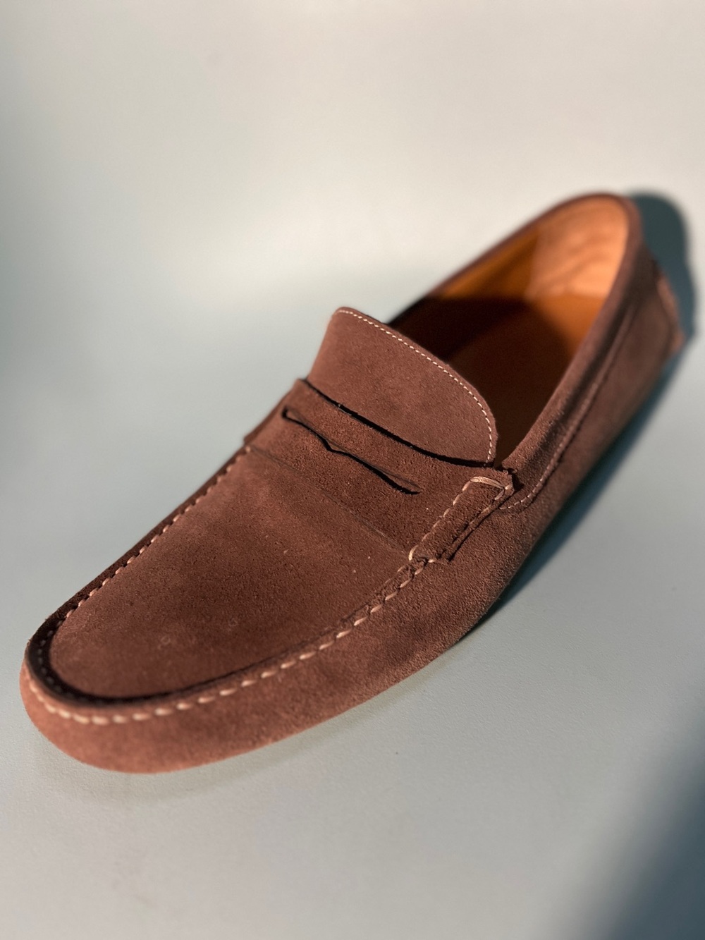 Bruno Magli Suede Driving Penny Loafer